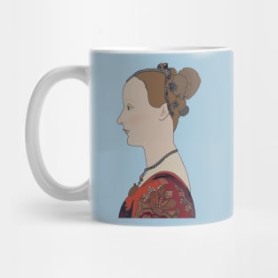 Inspired by Piero del Pollaiuolo’s Portrait of a Woman Mug